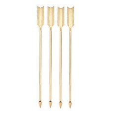 TWINE 不鏽鋼雞尾酒攪拌器 4入, 1個, 混色