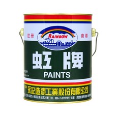 虹牌 調合漆（1公升裝/1加侖裝）漆寶油漆塗料，室內外牆面、金屬、木材通用, 102白色, 1個, 1L