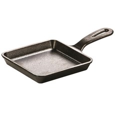 LODGE Lodge Wonder Skillet Pre-Seasoned方形鑄鐵平底鍋, 1個, 12.7 厘米