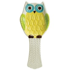 BOSTON WAREHOUSE 花朵貓頭鷹筷架, 1個, 混色