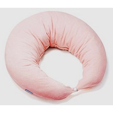 六甲村 經典孕婦哺乳枕-柔軟毛巾款 月亮枕 孕哺兩用枕 (二色可選), 娃娃粉