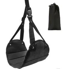 出國必備飛機腳墊 歇腳墊 飛機旅行舒適神器 輕巧便攜可調節腳踏墊, 黑色