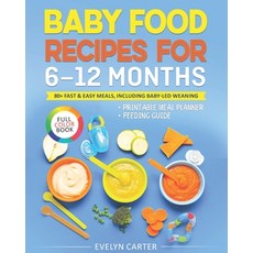 (英文圖書) Baby Food Recipes for 6 to 12 Months: 80+ Fast & Easy Meals Including Baby-Led... 平裝版, Independently Published, 英文