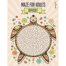 (英文圖書) Maze for Adults Difficult: Maze puzzle book for adults - 150 Difficult Mazes and Labyrinth - ... 平裝版, Lulu.com, English