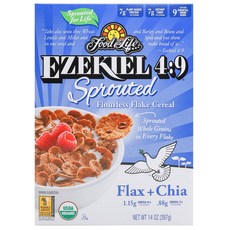 Food FOR Life 亞麻籽和奇亞籽薄穀片, 1盒, 397g