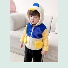 卡通造型連帽背心 兒童保暖外套 秋冬新款 可愛童裝