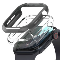 Rearth Ringke Apple Watch 10代 46mm 輕薄保護殼, 1透1深灰