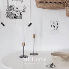 Mii厝邊 北歐風燭台 蠟燭台 餐桌佈置 居家擺飾, 象牙白