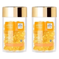 ellips 意立詩 維生素護髮精油膠囊 黃色柔順亮澤款, 2罐, 50ml