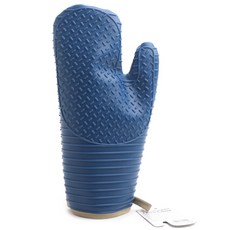 NORPRO 矽膠織物手套烤箱手套 32*15*0.6cm, 1個, 藍色