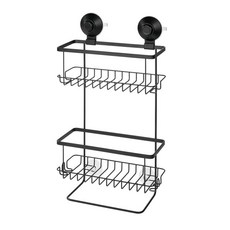 iDESIGN Everett 推鎖吸水淋浴器多架子, 1個, 啞光黑