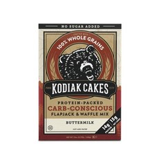 科迪亞克蛋糕蛋白質包碳水化合物意識烙餅和華夫餅混合酪乳全麥無糖, 1個, 340g