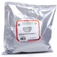 FRONTIER 公平貿易研磨黑胡椒 黑胡椒, 1個, 453克