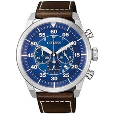CITIZEN 星辰 光動能球面皮帶錶(CA4210-41L)