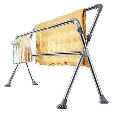 品樂生活 X型伸縮曬衣架 曬被架 晾衣架, 不鏽鋼灰