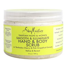Shea Moisture Tahitian Noni and Monoi 手部和身體磨砂膏, 1個, 340克