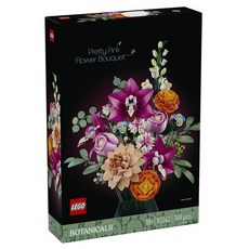 LEGO 花藝收藏系列浪漫粉紅花束 10342, 1個, 混合顏色