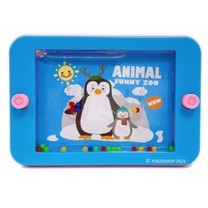 水中投籃機 可愛動物 兒童掌上型玩具 競技趣味遊戲, 企鵝(藍) | 平板水機 | 一個入