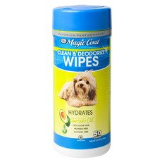 four paws 魔法護膚清潔&除臭寵物用濕紙巾酪梨油 50張入, 1個
