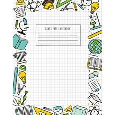 Back to School Graph Paper Notebook: (Large 8.5x11) 100 Pages 4 Squares per Inch Math and Science... 平裝版, Blank Classic, 英文