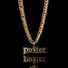 CABRON CABRON & POSTER OG LOGO 經典LOGO鋼鍊，潮流時尚，個性配飾，精選鋼材，堅固耐用, 24K金