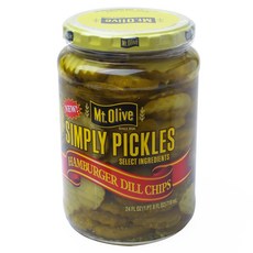 MTOLIVE 公噸橄欖泡菜漢堡蒔蘿片, 1個, 710毫升