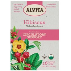 ALVITA 草本補充劑木槿 16個入, 1個, 32g
