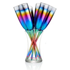 ARTLAND Rainbow Toasting Flute 套組香檳杯/起泡酒杯, 7件
