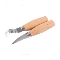 【豪划算】木工彎刀尖刀經濟組合：挖湯匙、木頭削皮刀、彎刀、挖勺刀、虎克刀、不鏽鋼雕刻刀具, 1個