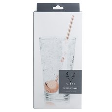VISKI Spoon 稻草雞尾酒攪拌機, 2件, 銅