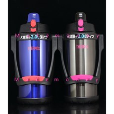THERMOS 膳魔師 不銹鋼真空運動保溫保冷瓶 FFO-2003, Blue, 1個, 2000ml