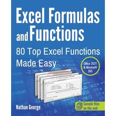 (英文圖書) Excel Formulas and Functions: 80 Top Excel Functions Made Easy 平裝版, Gtech Publishing, 英文