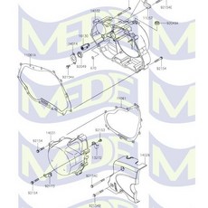 Kawasaki W175 印度版發電機離合蓋左右墊片 11061-1415