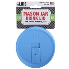 iLIDS 適合梅森罐飲料蓋寬, 天藍色, 1個