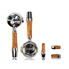 泉嘉 商用半自動咖啡機手柄套件 含撥動閥套件 ECM 咖啡機配件, 橄欖木, 1個