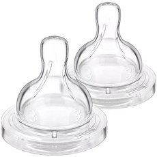 PHILIPS 飛利浦 AVENT 新安怡 防脹氣奶嘴, 2入, 3個月以上
