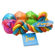 jw 寵物環形繩結玩具, 1個, 混色