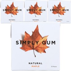 SIMPLY GUM 楓糖風味口香糖, 4盒
