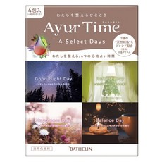 BATHCLIN 巴斯克林 Ayur Time精選4天入浴劑 4款入, 1盒, 160g