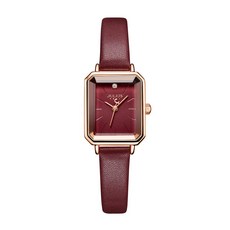 JULIUS 聚利時 巴塞隆納 皮革切割鏡面方形腕錶 JA-1231 (四色/20X30mm) 女錶