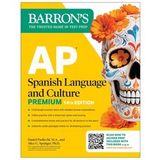 (英文圖書) AP Spanish Language and Culture Premium Fourteenth Edition: Prep Book with 5 P... 平裝版, Barrons Educational Services, 英文