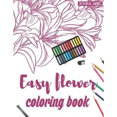 Easy flower coloring book 平裝版, Amplitudo Ltd, 英文