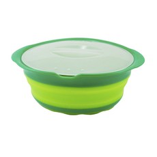 squish 可折疊微波爐用蒸鍋, 1個, 綠