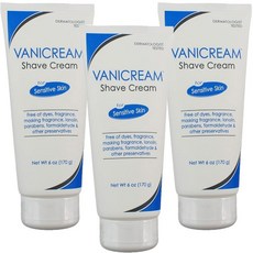 VANICREAM 敏感肌膚專用刮鬍膏, 3條, 170g