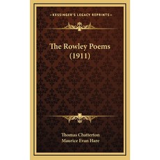 (英文圖書) The Rowley Poems (1911) 精裝版, Kessinger Publishing, 英文