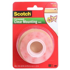 3M Scotch 永久性雙面泡棉膠帶 25.4mm*1.5m, 1個