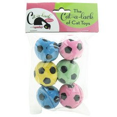 缺貓貓球玩具足球, 6件, 混色