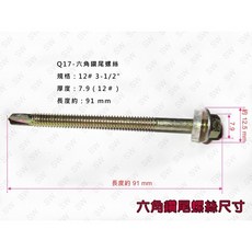 六角頭自攻牙螺絲(200支) 不鏽鋼410 浪板螺絲 鐵工