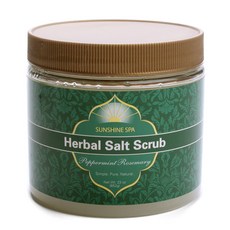 SUNSHINE SPA 草本鹽磨砂膏, 薄荷迷迭香, 1罐, 652g