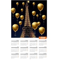 paris eiffel tower 2020 calendar creative blank journal 精裝版, Blurb, 英文